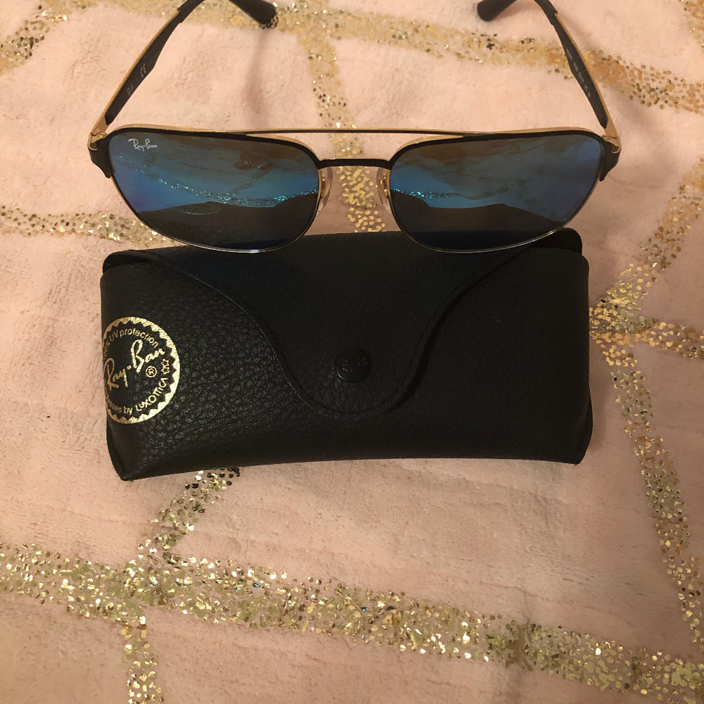 Authentic Ray Ban 0RB3570 187/55 GOLD SHINY BLACK